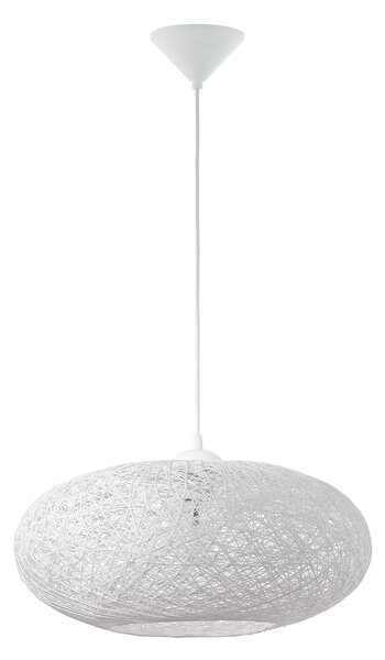 Lampadario A Sospensione Classico Campilo Policarbonato Bianco 1 Luce E27