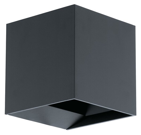 Applique Esterno Contemporanea Calpino Alluminio Grigio Led