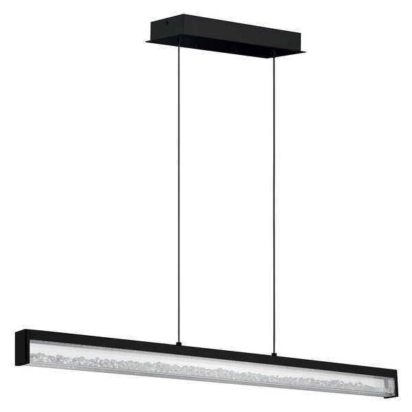 Sospensione Moderna Cardito 1 Alluminio Nero 6 Luci Led 6W 3420Lm