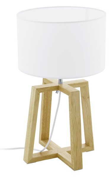 Lampada Da Tavolo Moderna Chietino 1 Legno Marrone Legno 1 Luce E27
