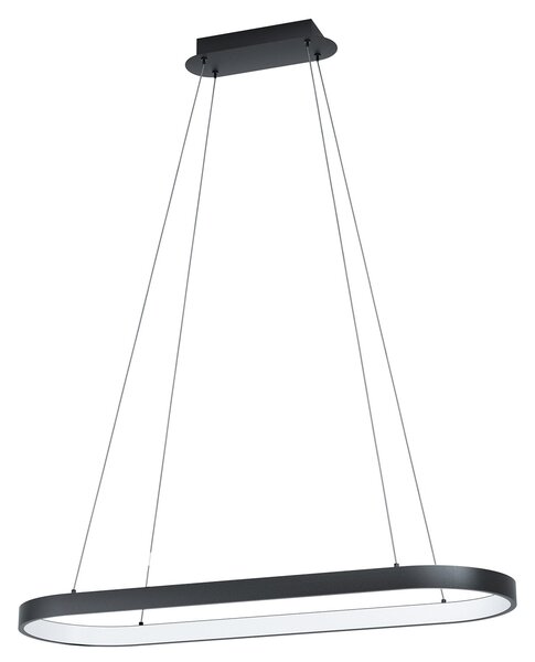 Lampadario A Sospensione Contemporaneo Codriales Acciaio Nero 1 Luce Led 27W