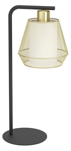 Lampada Da Tavolo Moderna Ciudadela Acciaio Nero 1 Luce E27