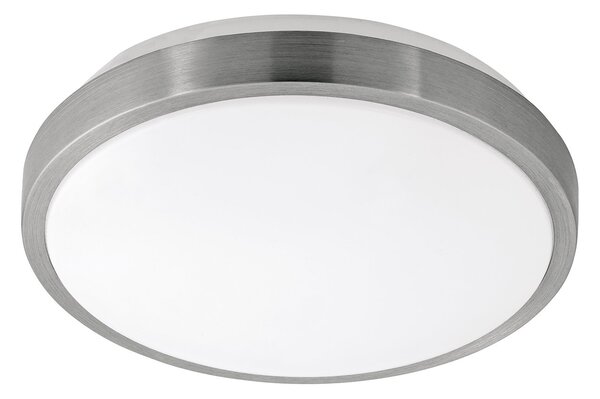 Plafoniera Classico Competa 1 Acciaio Bianco Luce Led Integrato 15,6W