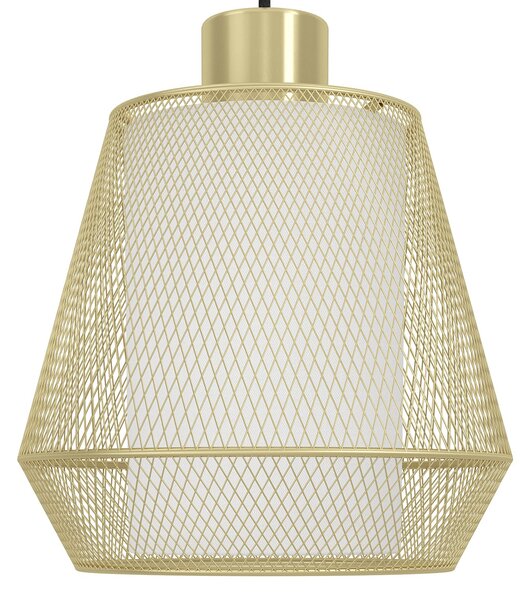 Lampadario A Sospensione Moderno Ciudadela Acciaio Nero Ottone 3 Luci E27