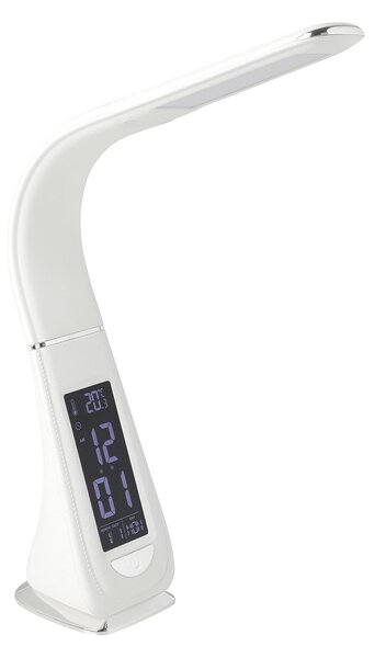 Lampada Da Tavolo Moderna Cognoli Policarbonato Bianco Luce Led Integrato 4,4W