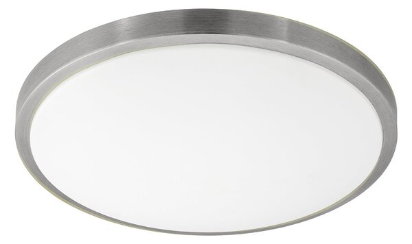 Plafoniera Classico Competa 1 Acciaio Bianco Luce Led Integrato 20W