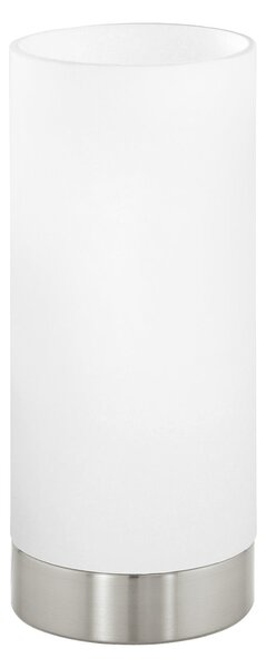 Lampada Da Tavolo Moderna Damasco 1 Acciaio Nichel Satinato 1 Luce E27