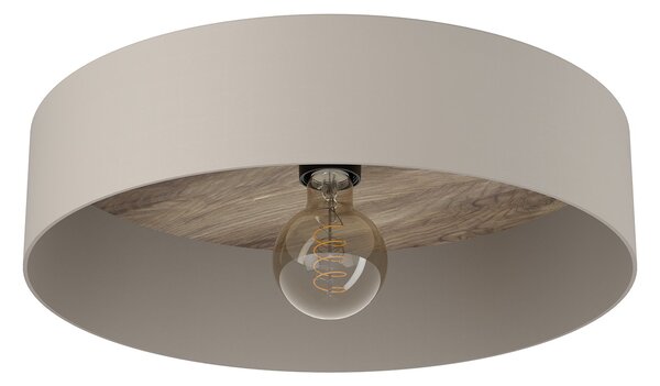 Plafoniera Minimal Duaia Acciaio Tortora 1 Luce E27