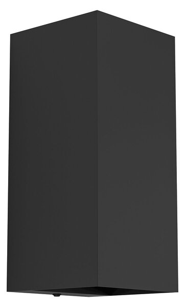 Applique Esterno Moderna Eremitana Metallo Nero Led
