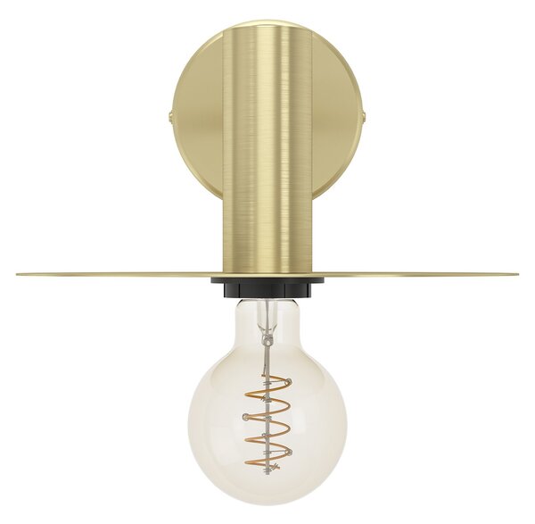 Applique Moderna Escandell Acciaio Ottone Spazzolato 1 Luce E27