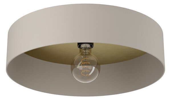 Plafoniera Minimal Duaia Acciaio Tortora 1 Luce E27