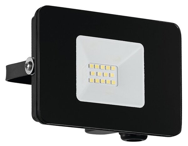 Faretto Esterno Moderna Faedo 3 Alluminio Nero Vetro Bianco Led