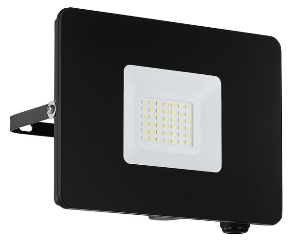 Faretto Esterno Moderno Faedo 3 Alluminio Nero Vetro Led