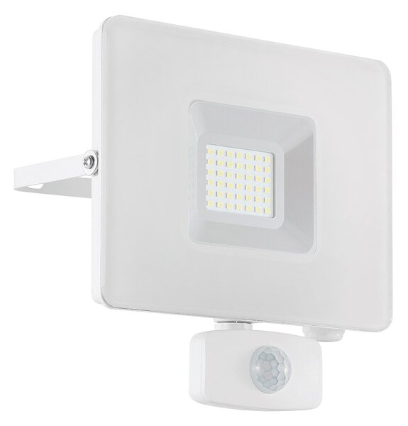 Faretto Esterno Moderno Faedo 3 Alluminio Bianco Sensore Led H19Cm