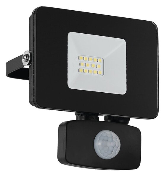 Faretto Esterno Moderno Faedo 3 Alluminio Nero Sensore Led H13,5Cm