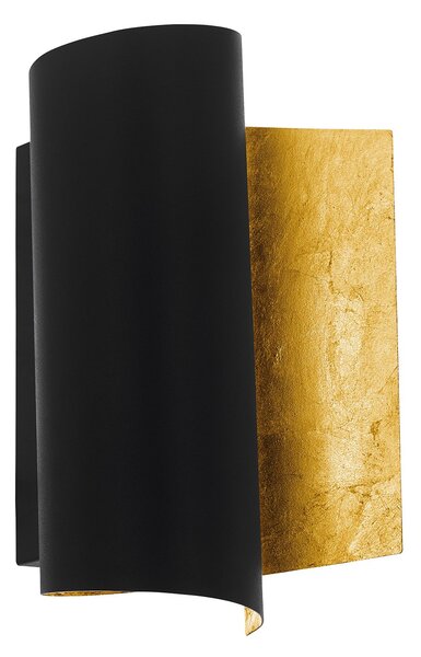 Applique Moderna Falicetto Acciaio Nero 1 Luce E27