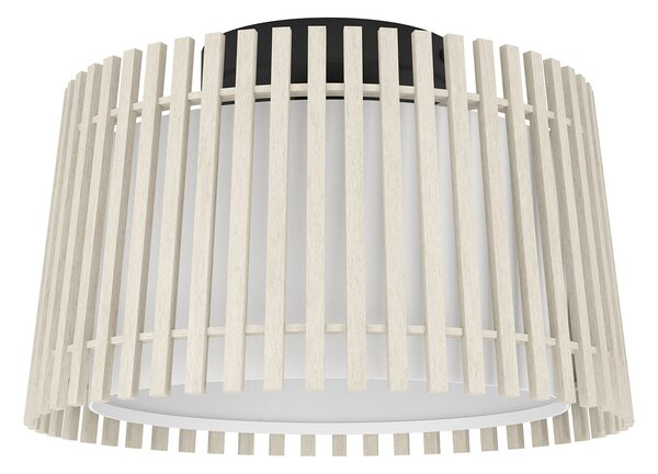 Plafoniera Contemporanea Fattoria Acciaio Nero 1 Luce E27