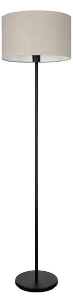 Piantana Moderna Feniglia Acciaio Nero 1 Luce E27