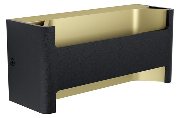 Applique Moderna Feloniche Alluminio Nero Luce Led Integrato 10W