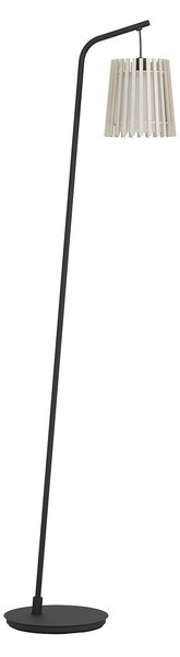 Piantana Contemporanea Fattoria Acciaio Nero 1 Luce E27