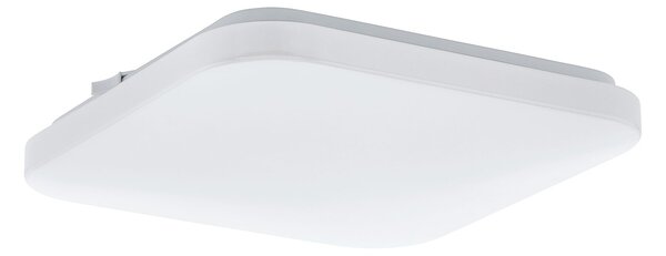 Plafoniera Moderna Frania Acciaio Bianco Luce Led Integrato 10W