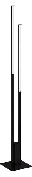 Piantana Contemporanea Fraioli-Z Alluminio Nero 2 Luci Led Integrato 17W