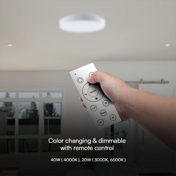 Plafoniera LED dimmerabile LED/40W/230V 3000-6500K 39,5 cm bianco + +TC