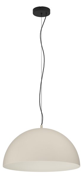 Lampadario A Sospensione Contemporaneo Gaetano 1 Acciaio Nero Sabbia 1 Luce E27