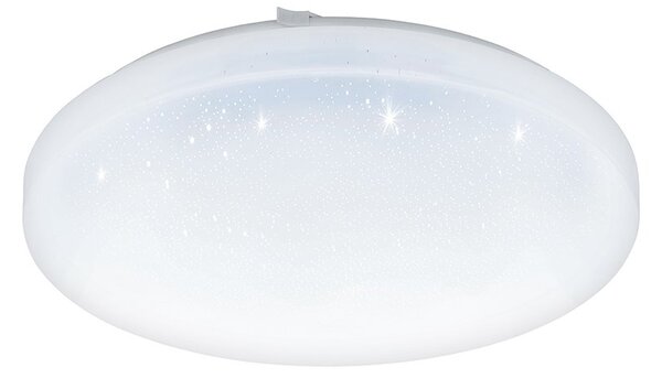 Plafoniera Moderna Frania-S Acciaio Bianco Luce Integrato 14,6W