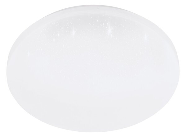 Plafoniera Moderna Frania-S Acciaio Bianco Luce Led Integrato 18W