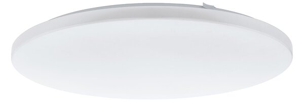 Plafoniera Moderna Frania Acciaio Bianco Luce Led Integrato 50W