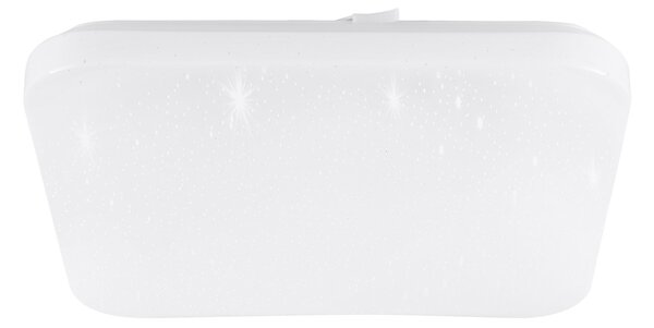 Plafoniera Moderna Frania-S Acciaio Bianco Luce Led Integrato 14,6W
