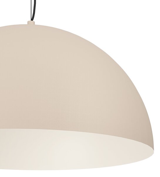 Lampadario A Sospensione Contemporaneo Gaetano 1 Acciaio Nero Sabbia 1 Luce E27
