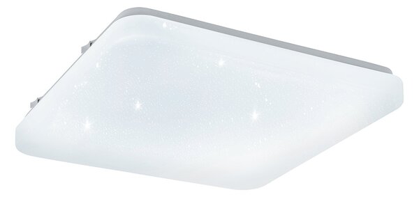 Plafoniera Moderna Frania-S Acciaio Bianco Luce Led Integrato 10W