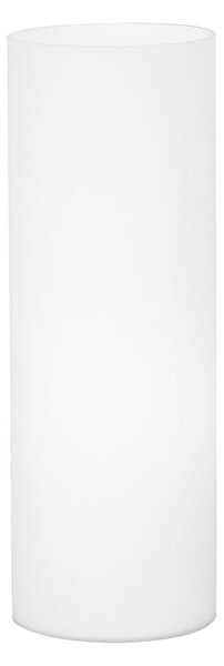 Lampada Da Tavolo Minimal Geo Vetro Bianco 1 Luce E27