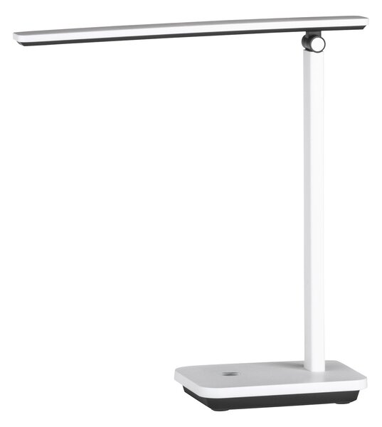 Lampada Da Tavolo Minimal Iniesta Policarbonato Bianco Luce Led Integrato 3,6W