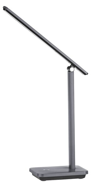 Lampada Da Tavolo Minimal Iniesta Policarbonato Grigio Luce Led Integrato 3,6W