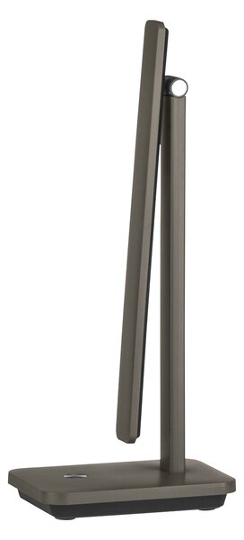 Lampada Da Tavolo Minimal Iniesta Policarbonato Nero Luce Led Integrato 3,6W