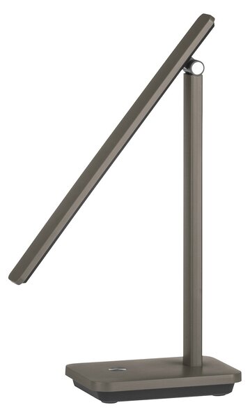Lampada Da Tavolo Minimal Iniesta Policarbonato Nero Luce Led Integrato 3,6W