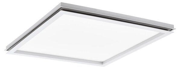 Plafoniera Minimal Lazaras Alluminio Bianco Luce Led Integrato 22W Ip20