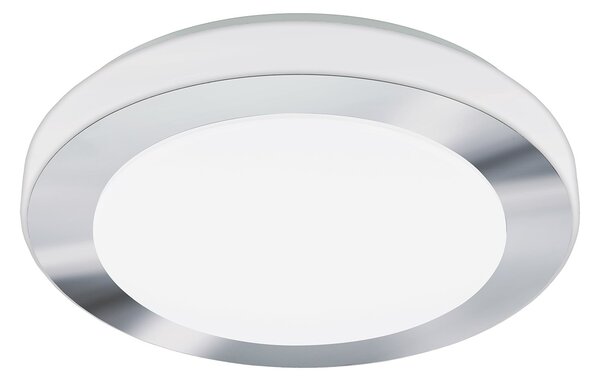 Plafoniera Moderna Led Carpi Acciaio Bianco 3 Luci Led Integrato 7,3W