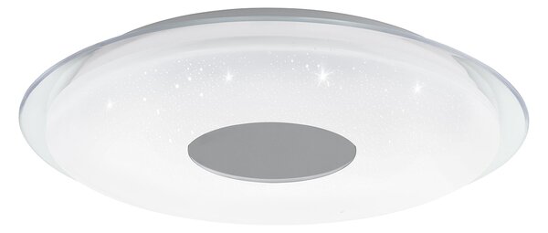 Plafoniera Moderna Lanciano-Z Acciaio Bianco 4 Luci Led Integrato 4,8W