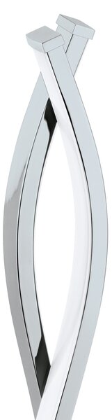 Lampada Da Tavolo Moderna Lasana 2 Acciaio Cromo 2 Luci Led Integrato 5,5W