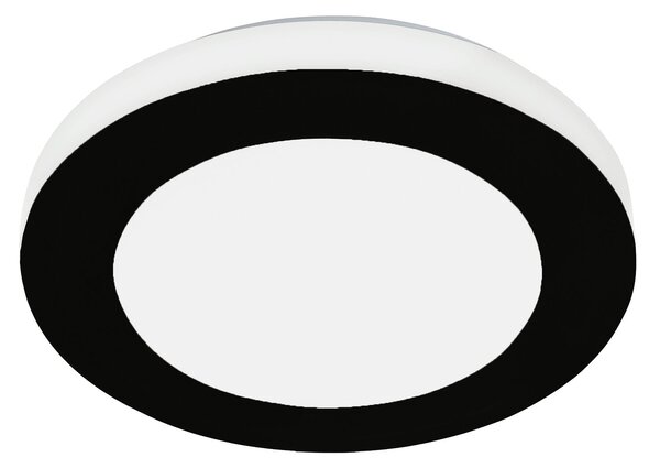 Plafoniera Moderna Led Carpi Acciaio Nero 3 Luci Led Integrato 3,6W