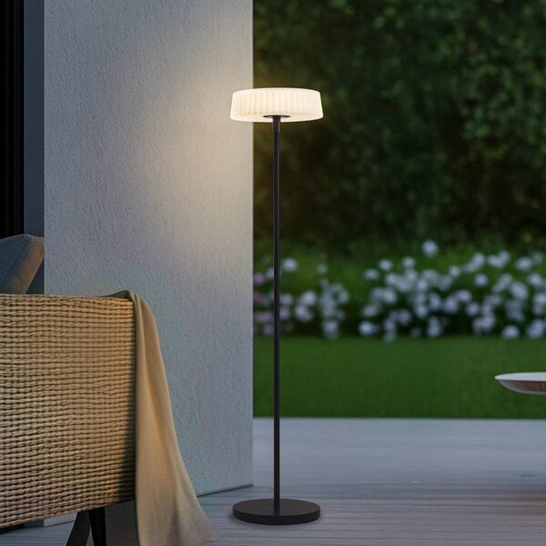 Lindby Lampada LED da pavimento Samine, nero, metallo, dimmerabile Samine Lindby,, Nero, Metallo, Moderno