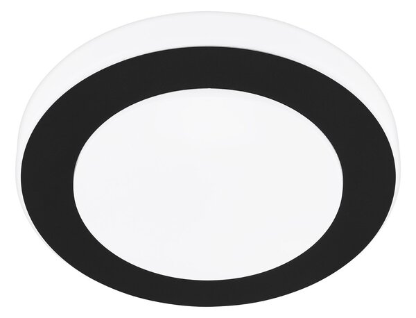 Plafoniera Moderna Led Carpi Acciaio Nero 3 Luci Led Integrato 3,6W