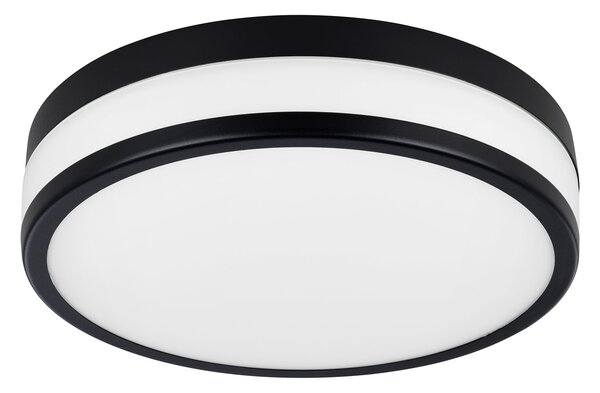 Plafoniera Moderna Led Palermo Acciaio Nero 3 Luci Led Integrato 5,7W