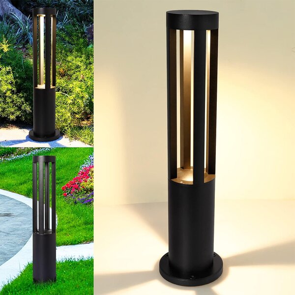Lampioncino Led Mandir 15W Nero 60cm IP65 CCT temperatura colore regolabile Wisdom