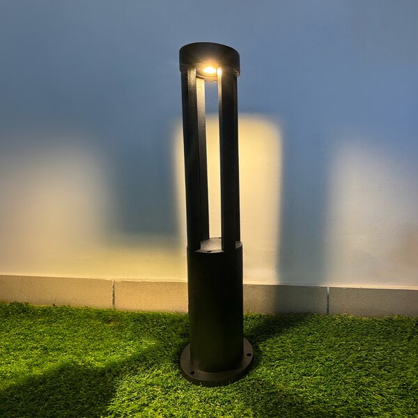 Lampioncino Led Mandir 15W Nero 60cm IP65 CCT temperatura colore regolabile Wisdom