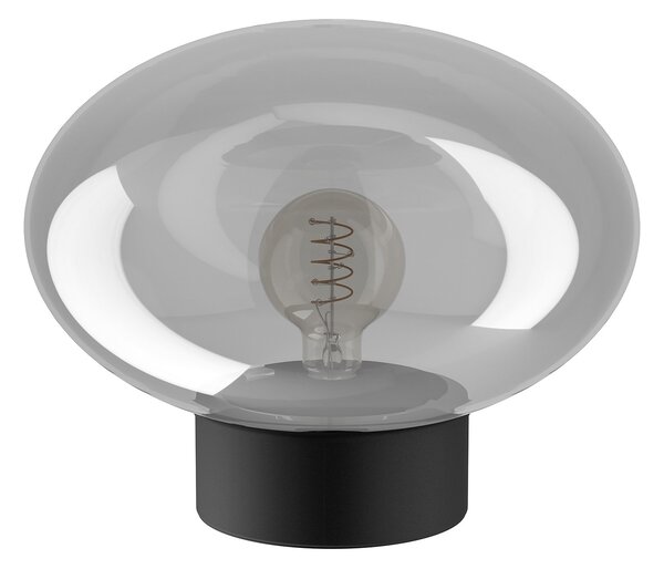 Lampada Da Tavolo Contemporanea Madonnina Acciaio Nero 1 Luce E27
